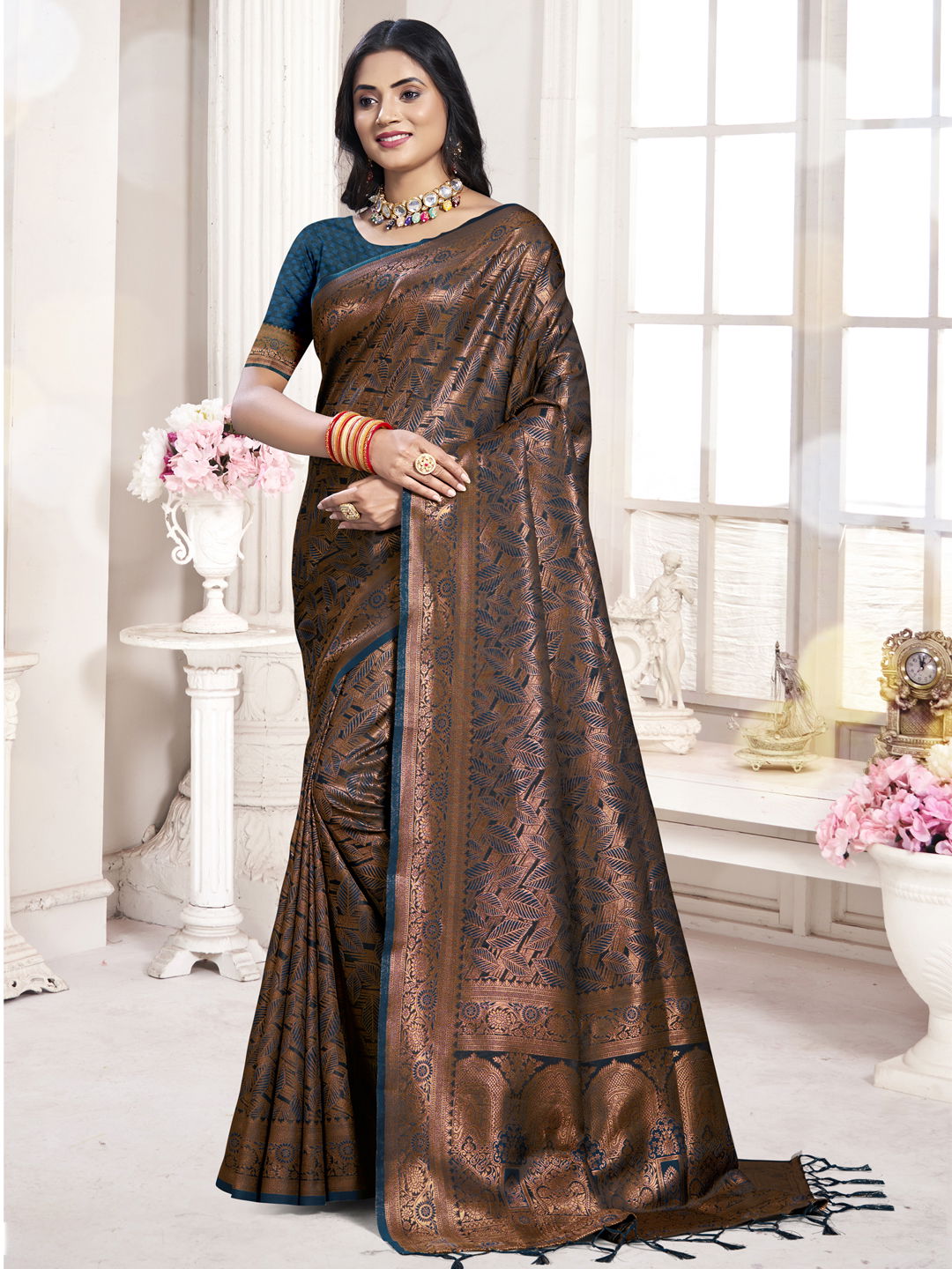 Rajwadi Vol 05 By Bunawat Wedding Wear Banarasi Silk Sarees Suppliers In Delhi
